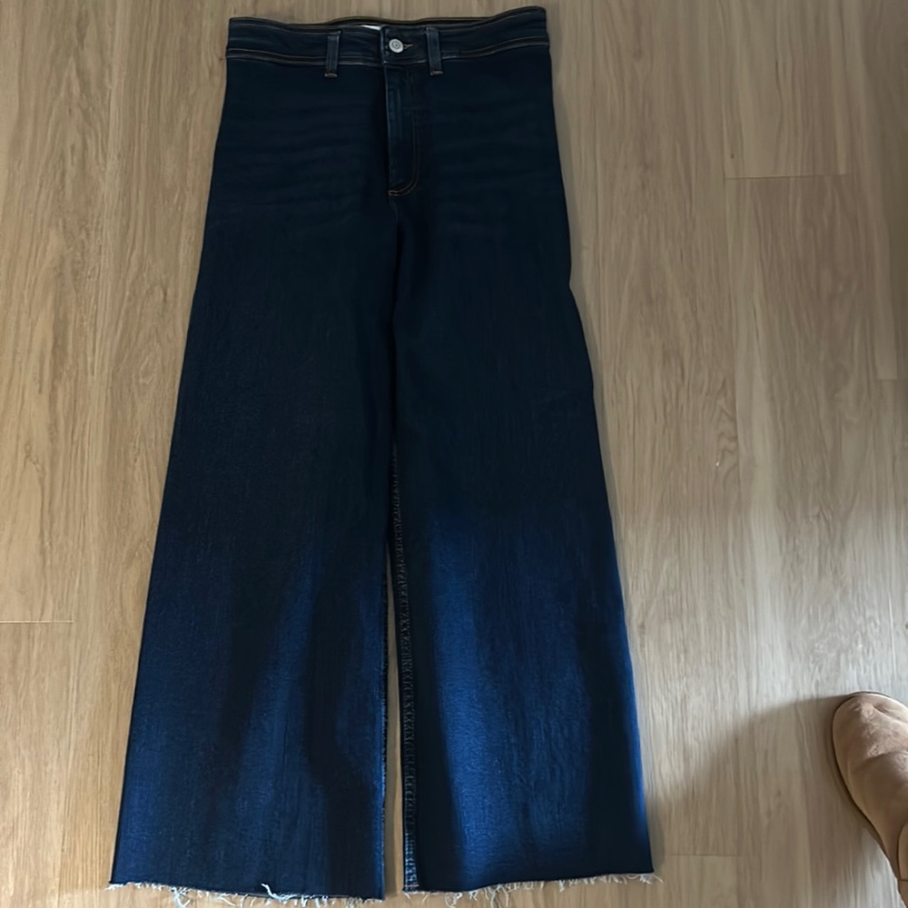 Zara marine wide leg jeans Size 10